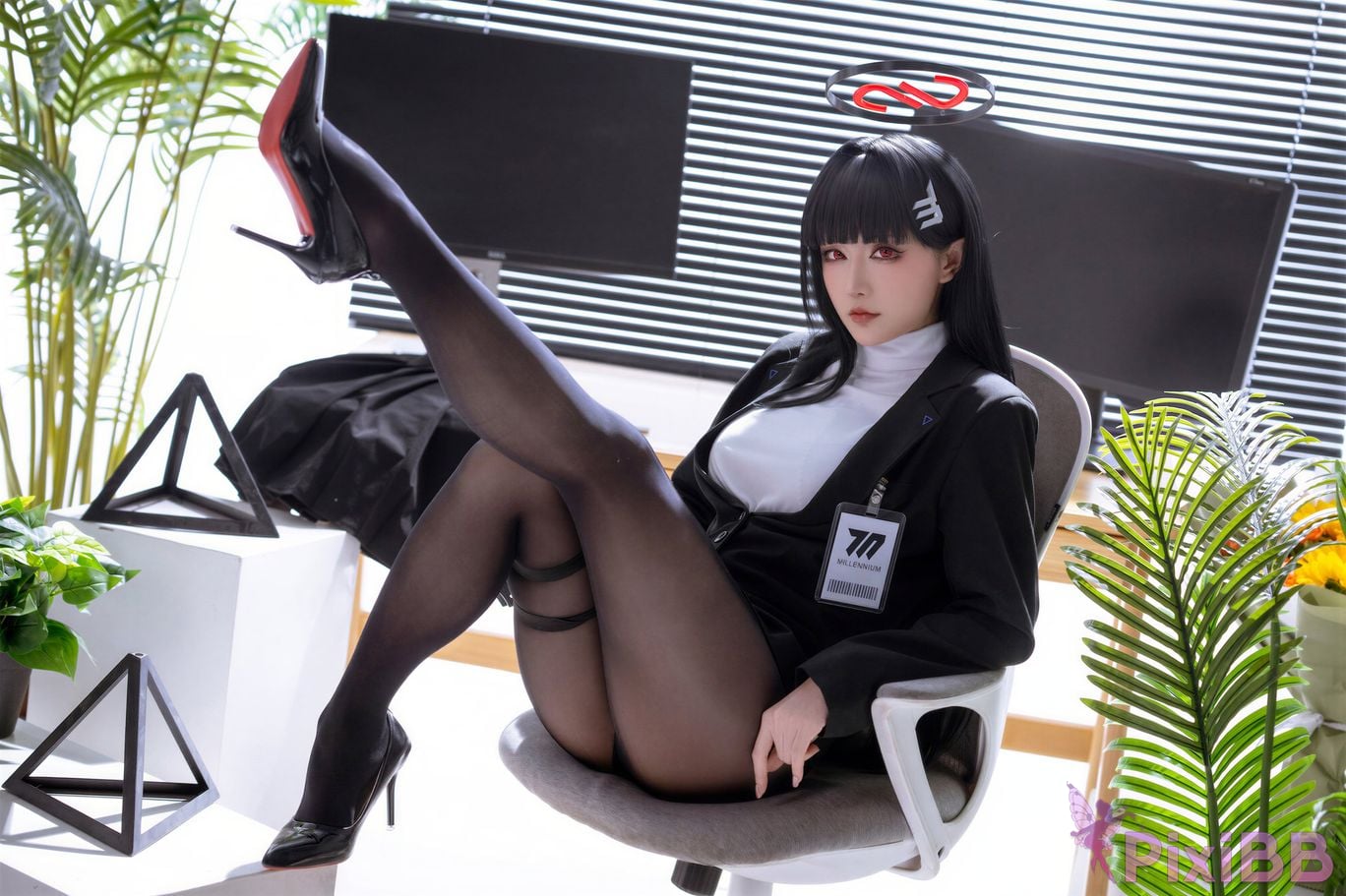 Cosplayer The star is late Hoshilily 2026 Year 07 monthly plan A Blue Archive diao yue ryouryouryou ren PixiBB.COM 009