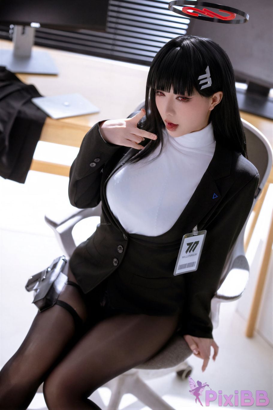Cosplayer The star is late Hoshilily 2026 Year 07 monthly plan A Blue Archive diao yue ryouryouryou ren PixiBB.COM 012
