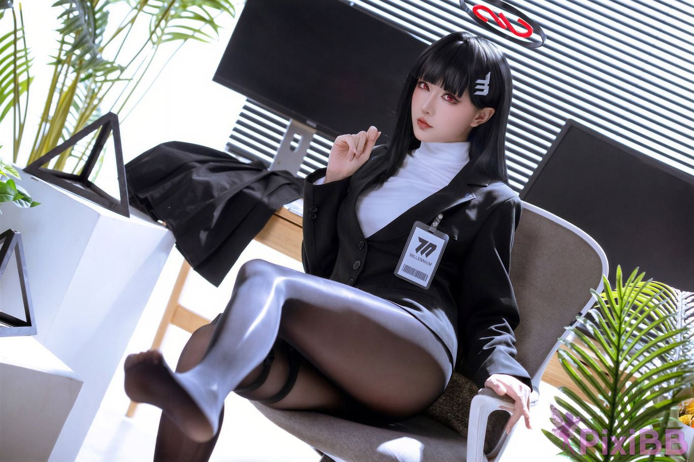 Cosplayer The star is late Hoshilily 2026 Year 07 monthly plan A Blue Archive diao yue ryouryouryou ren PixiBB.COM 014