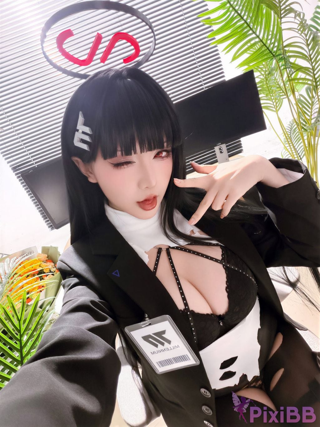 Cosplayer The star is late Hoshilily 2026 Year 07 monthly plan A Blue Archive diao yue ryouryouryou ren PixiBB.COM 087