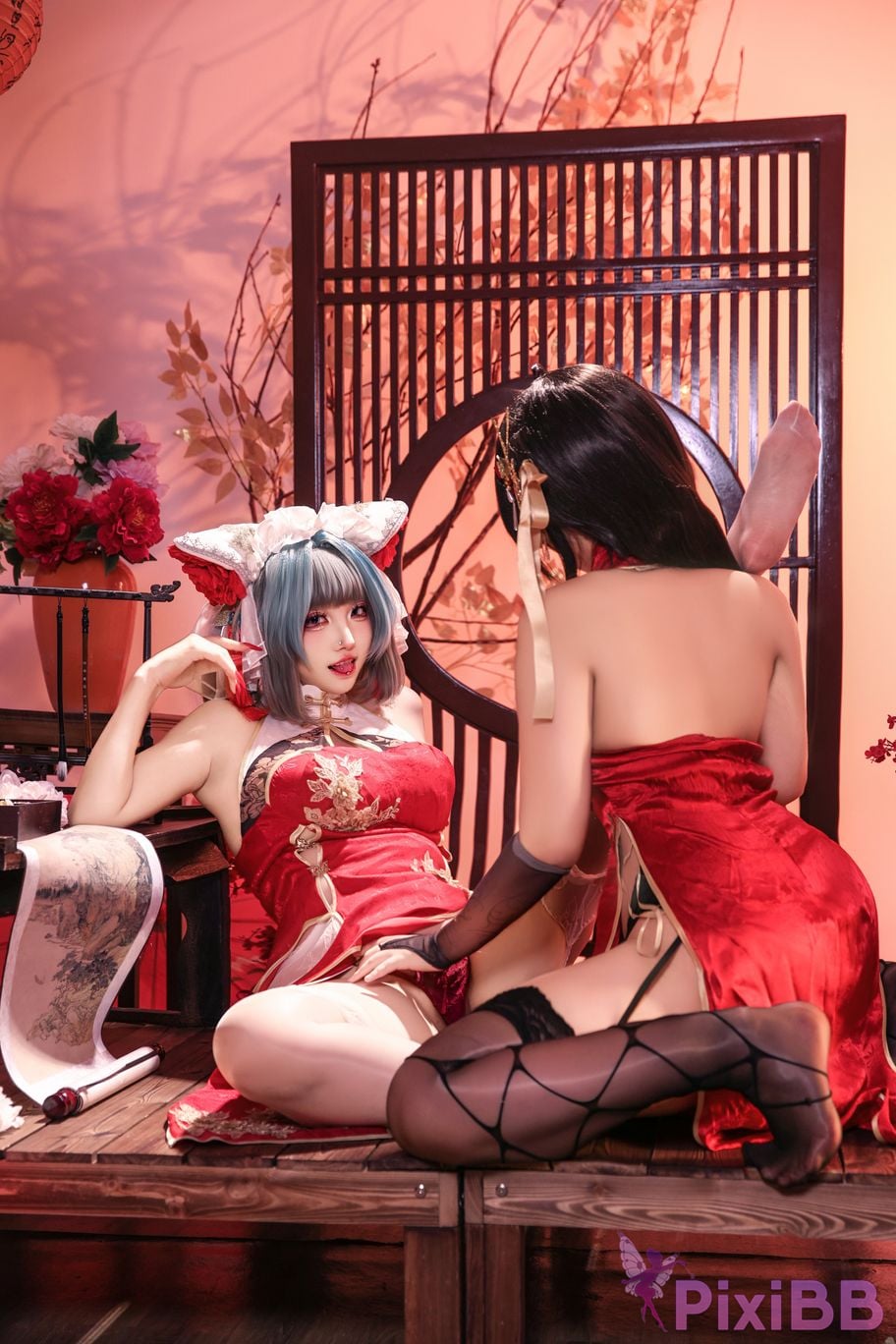 Cosplayer soso swish azur lane Double Cheshire Phoenix PixiBB.COM 002