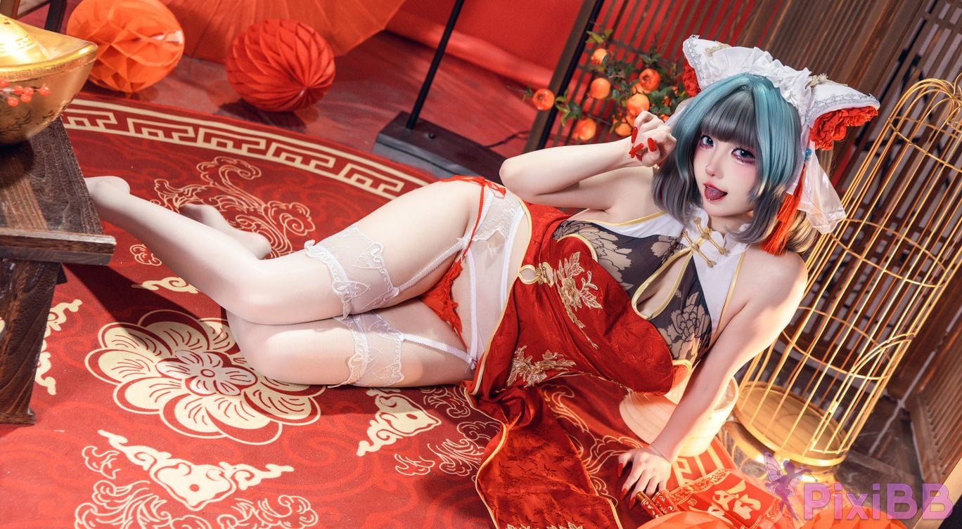 Cosplayer soso swish azur lane Double Cheshire Phoenix PixiBB.COM 022