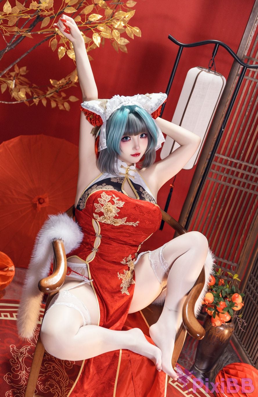 Cosplayer soso swish azur lane Double Cheshire Phoenix PixiBB.COM 027