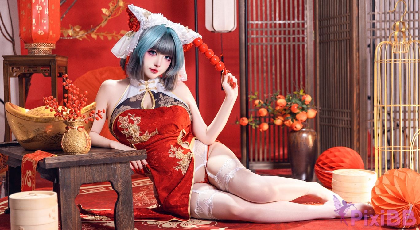 Cosplayer soso swish azur lane Double Cheshire Phoenix PixiBB.COM 028