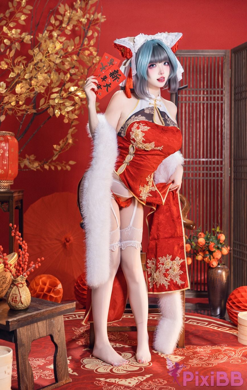 Cosplayer soso swish azur lane Double Cheshire Phoenix PixiBB.COM 029