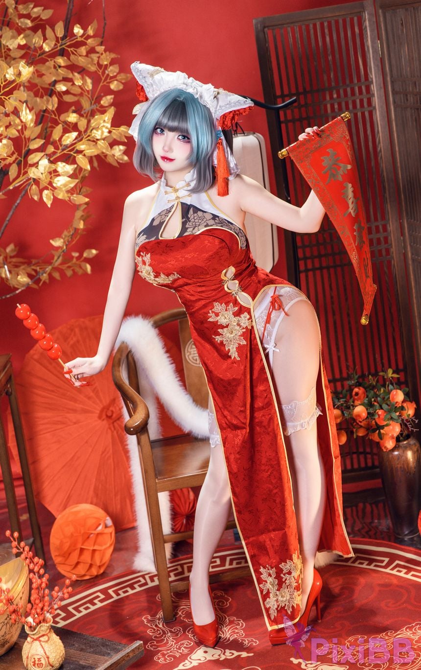 Cosplayer soso swish azur lane Double Cheshire Phoenix PixiBB.COM 035