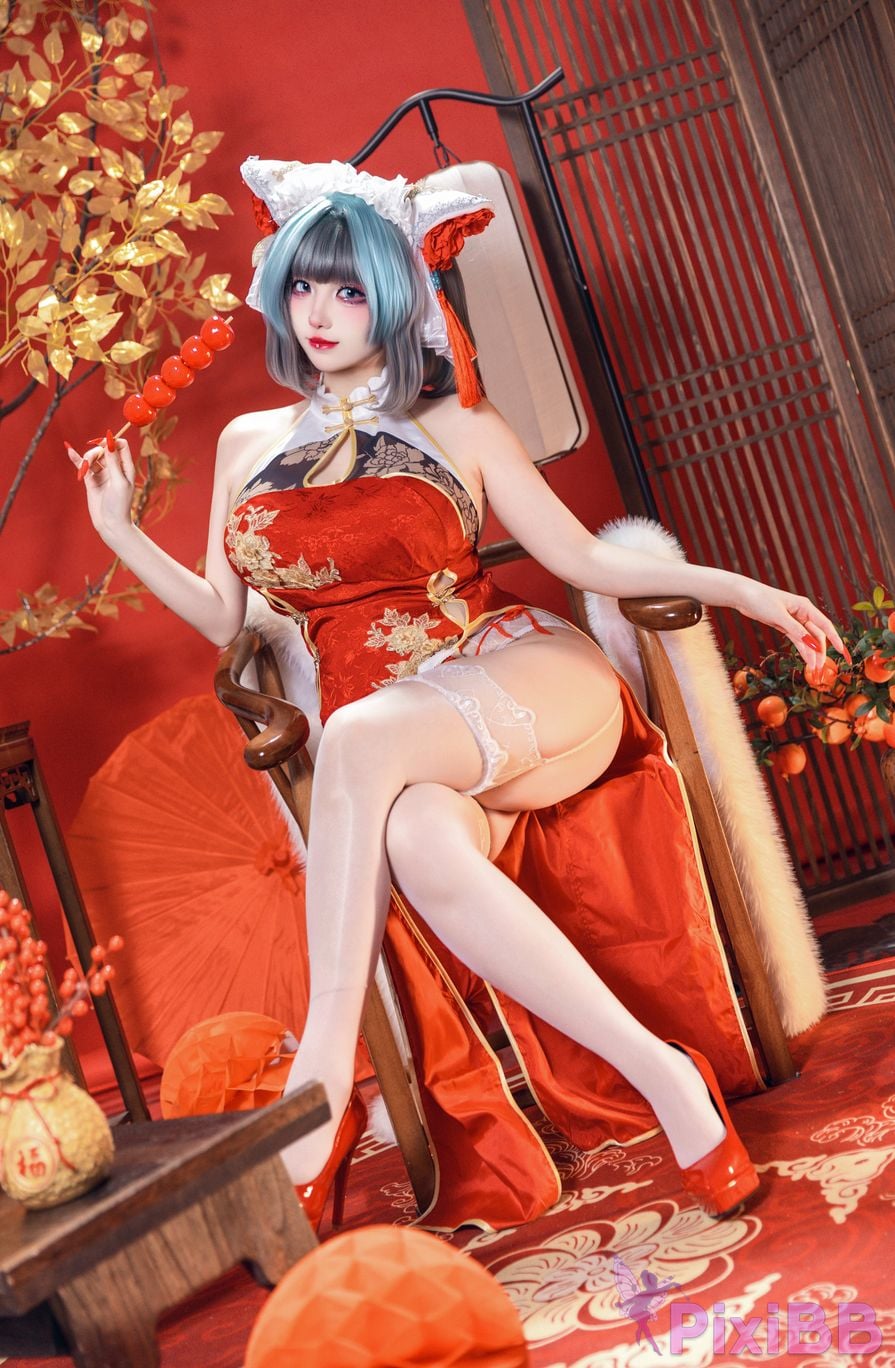 Cosplayer soso swish azur lane Double Cheshire Phoenix PixiBB.COM 038