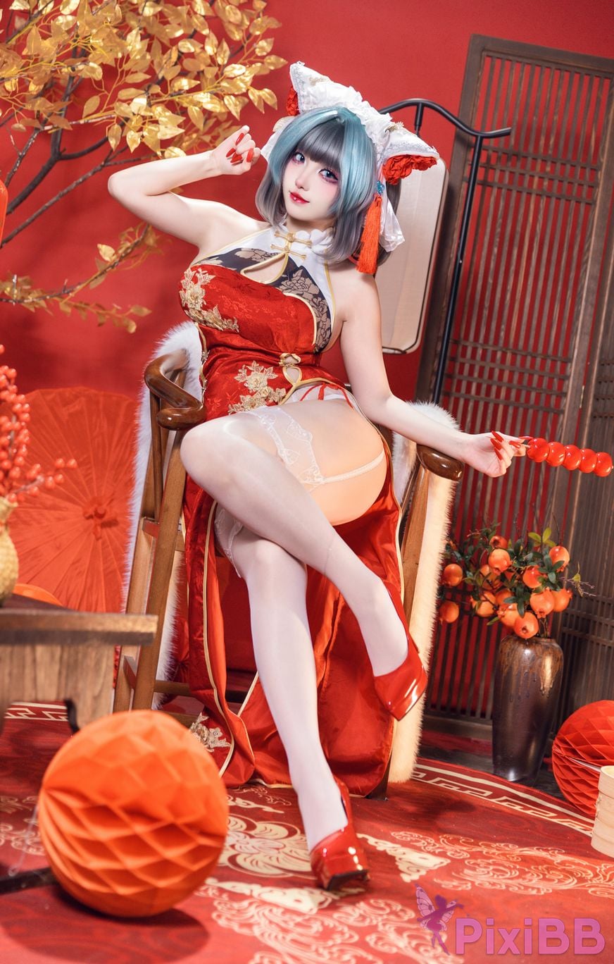 Cosplayer soso swish azur lane Double Cheshire Phoenix PixiBB.COM 039