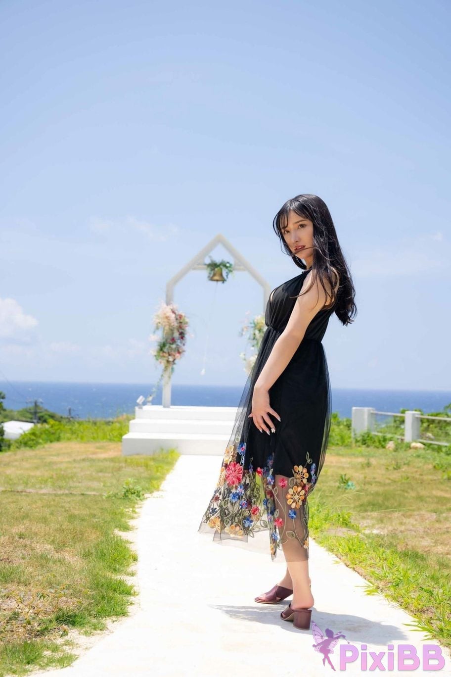 Japanese Idol Karen Yuzuriha blue and pure abundantly Weekly modern digital photo collection Premium nude series PixiBB.COM 002