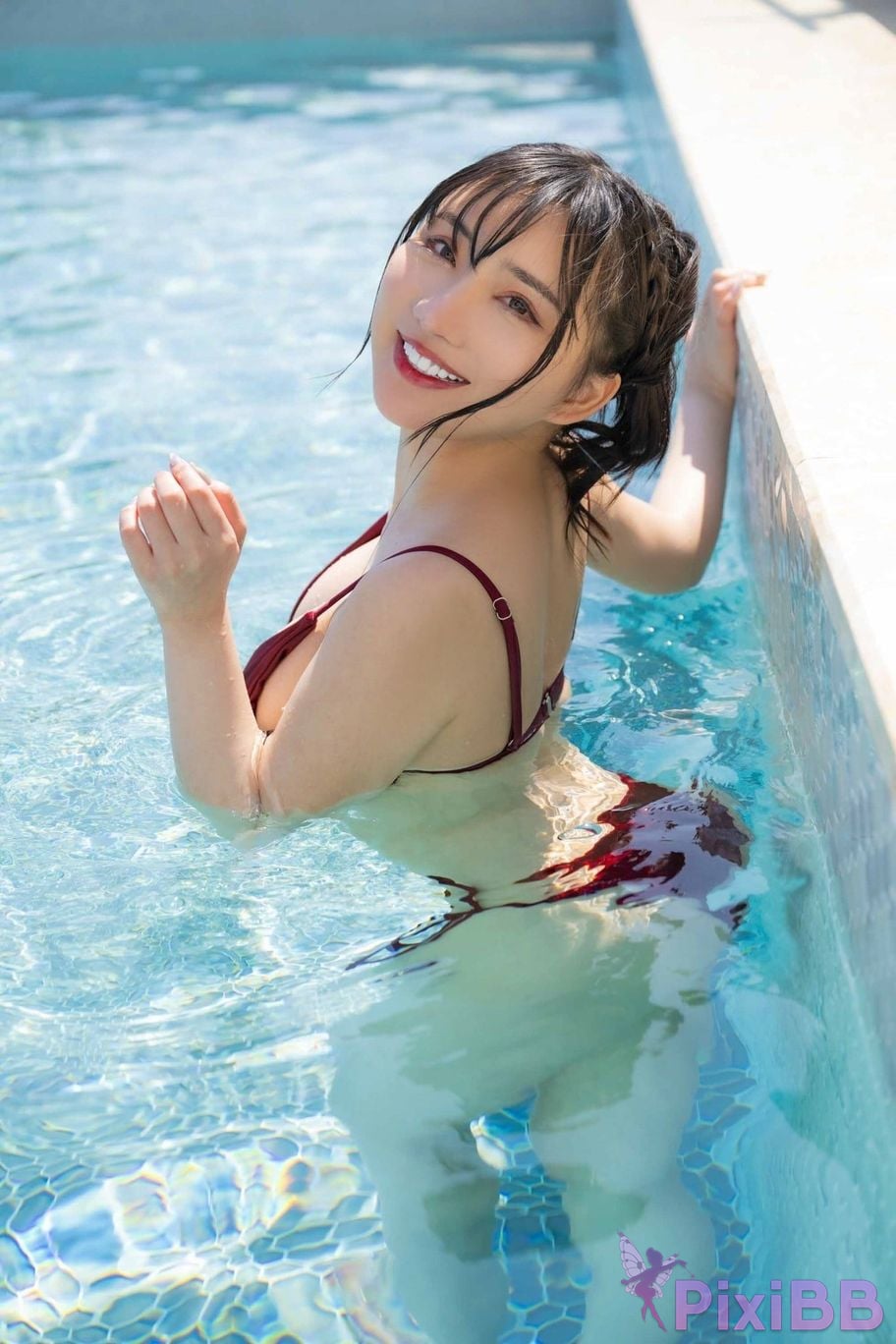 Japanese Idol Karen Yuzuriha blue and pure abundantly Weekly modern digital photo collection Premium nude series PixiBB.COM 043