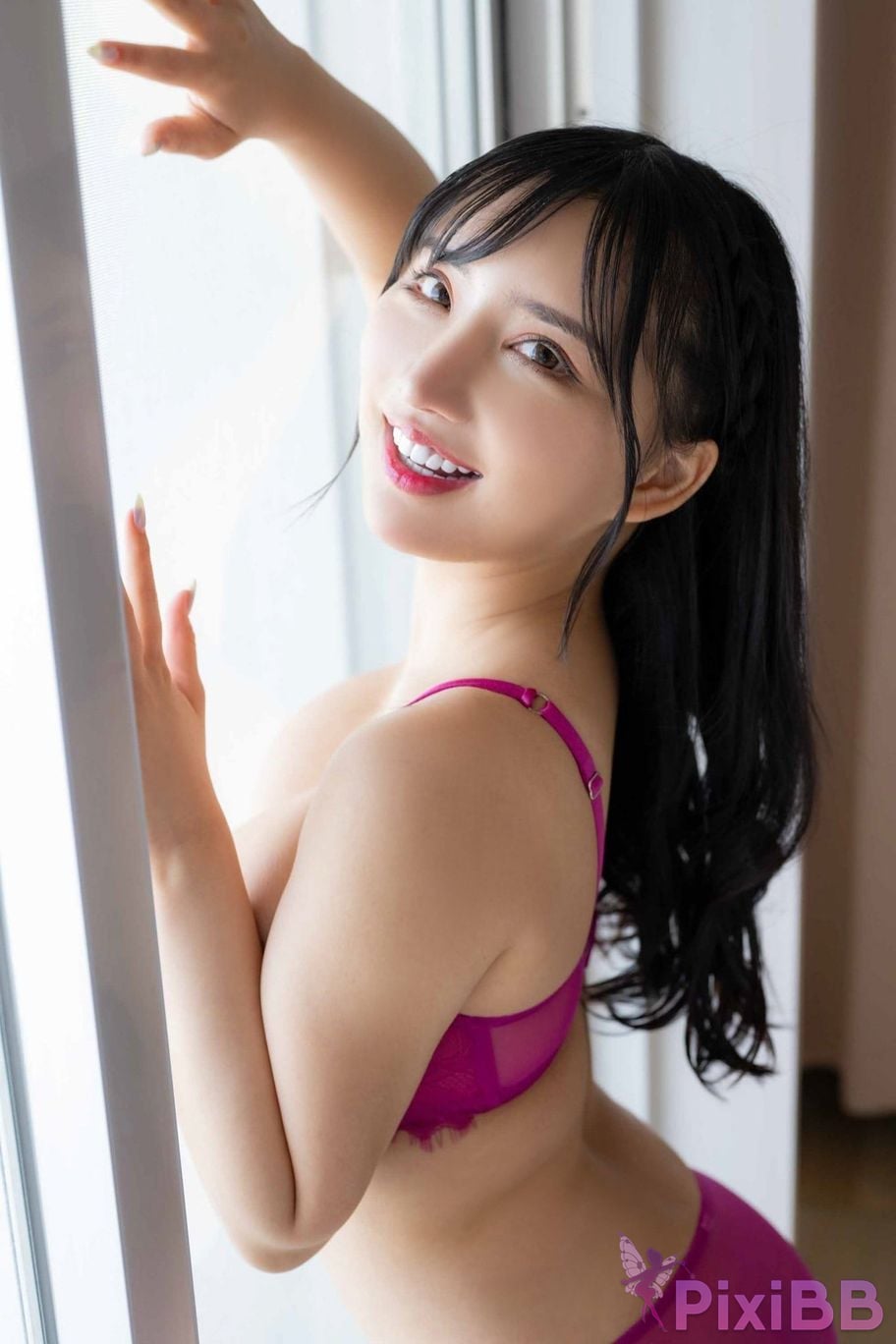 Japanese Idol Karen Yuzuriha blue and pure abundantly Weekly modern digital photo collection Premium nude series PixiBB.COM 082