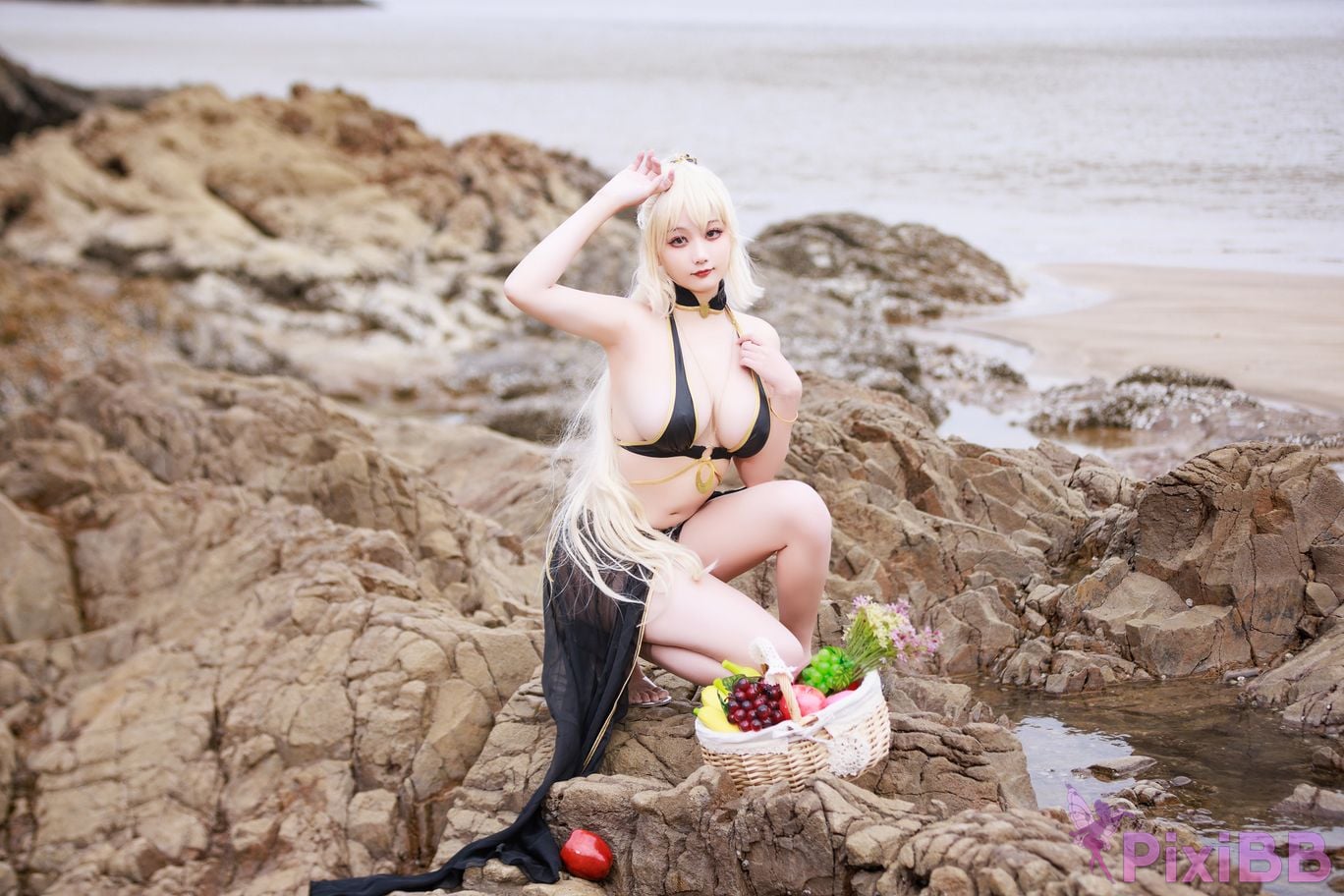 Cosplayer A Xuexue Heizhen swimsuit PixiBB.COM 004