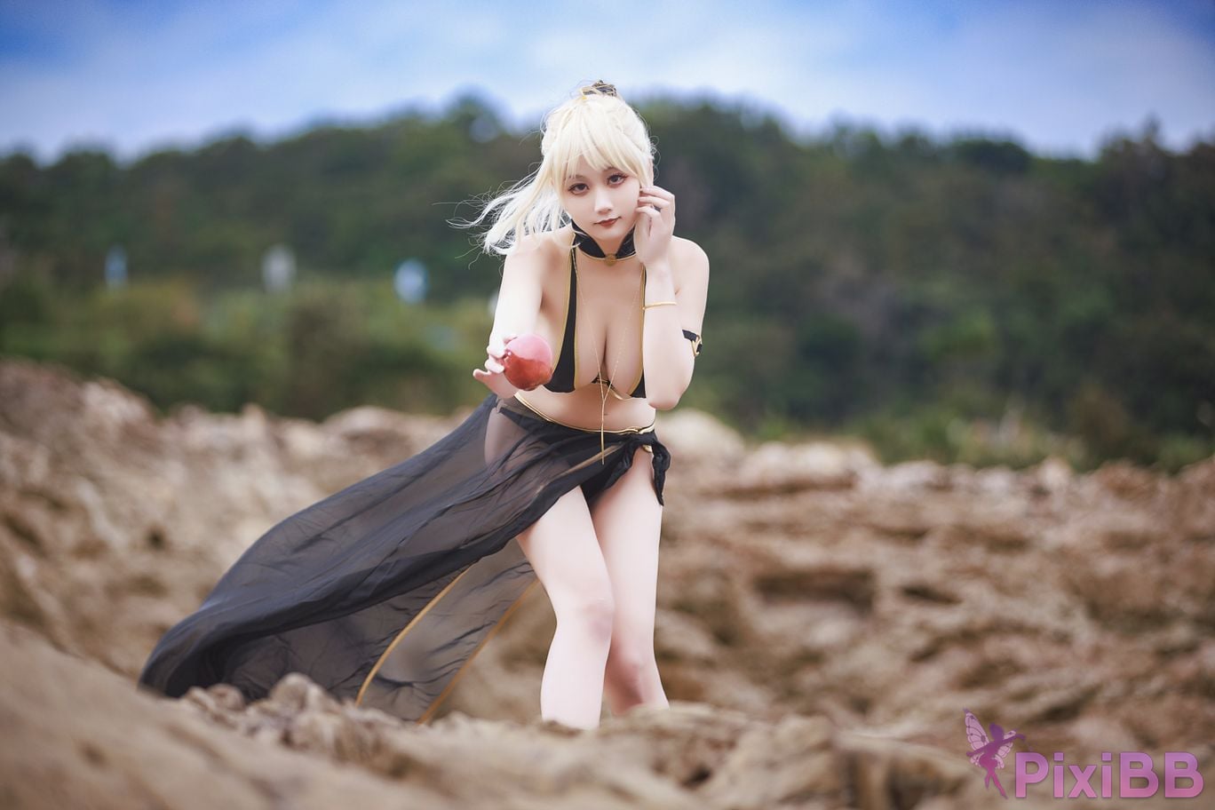 Cosplayer A Xuexue Heizhen swimsuit PixiBB.COM 022