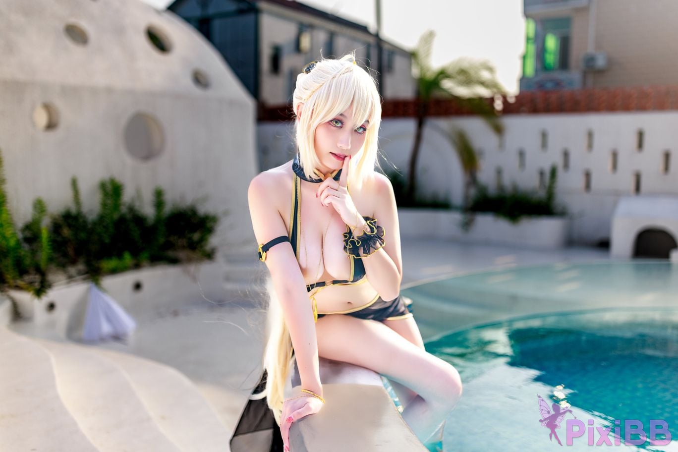 Cosplayer A Xuexue Heizhen swimsuit PixiBB.COM 028