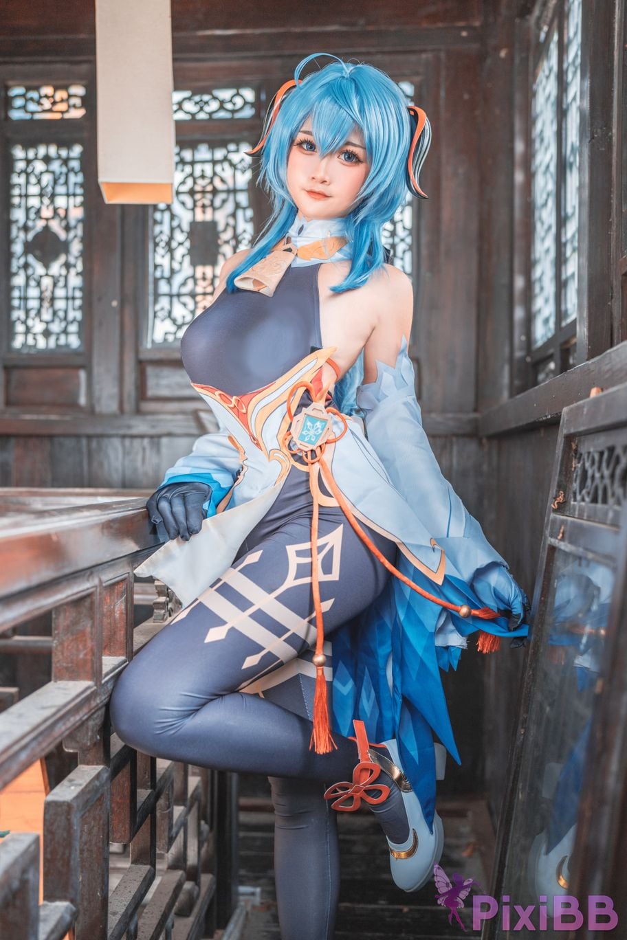 Cosplayer Xiaoyukiko small fish Ganyu PixiBB.COM 001
