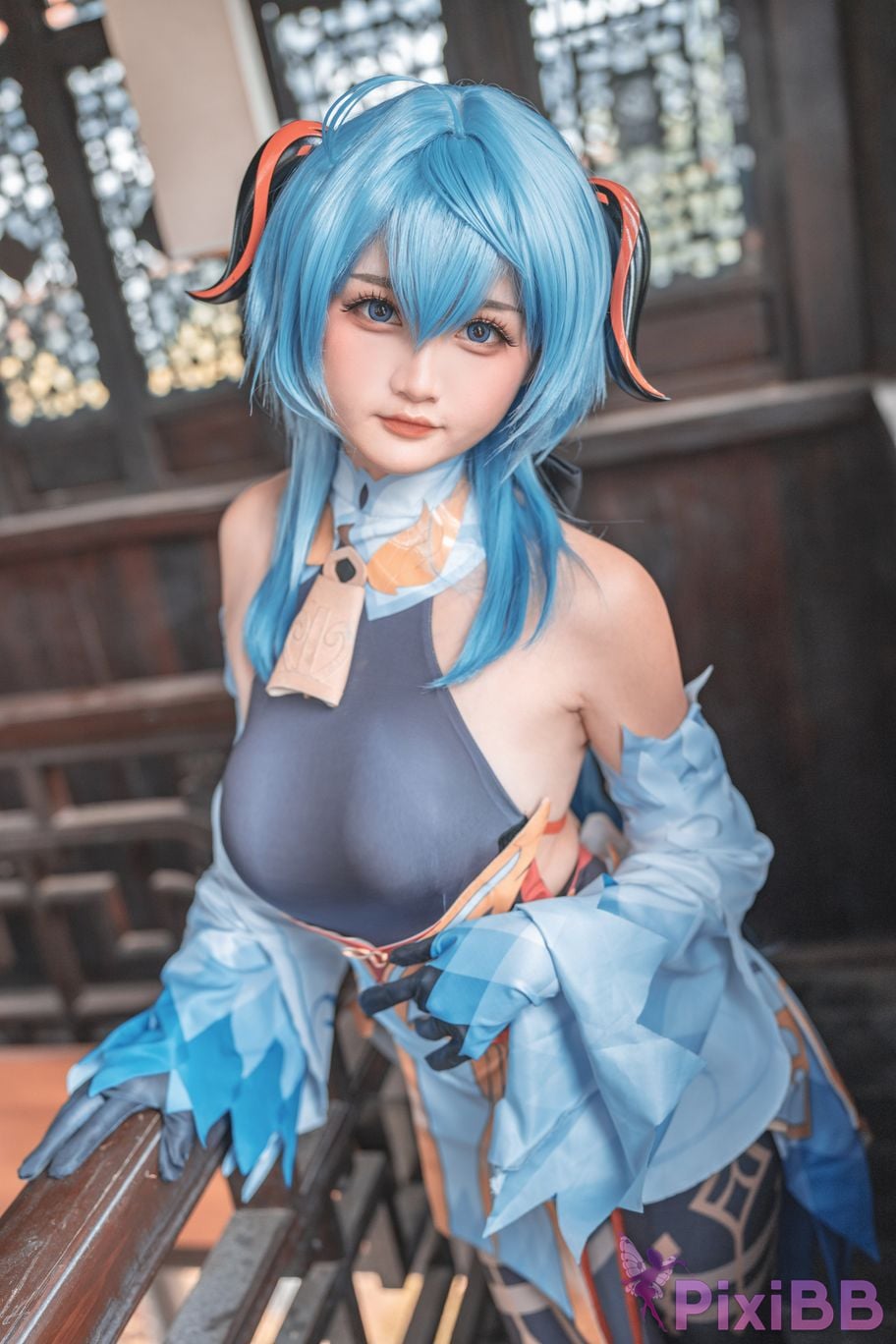 Cosplayer Xiaoyukiko small fish Ganyu PixiBB.COM 002
