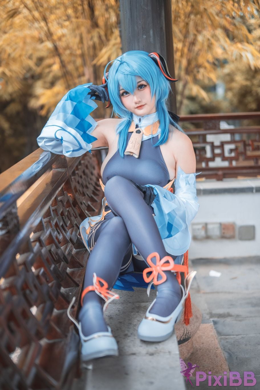 Cosplayer Xiaoyukiko small fish Ganyu PixiBB.COM 004