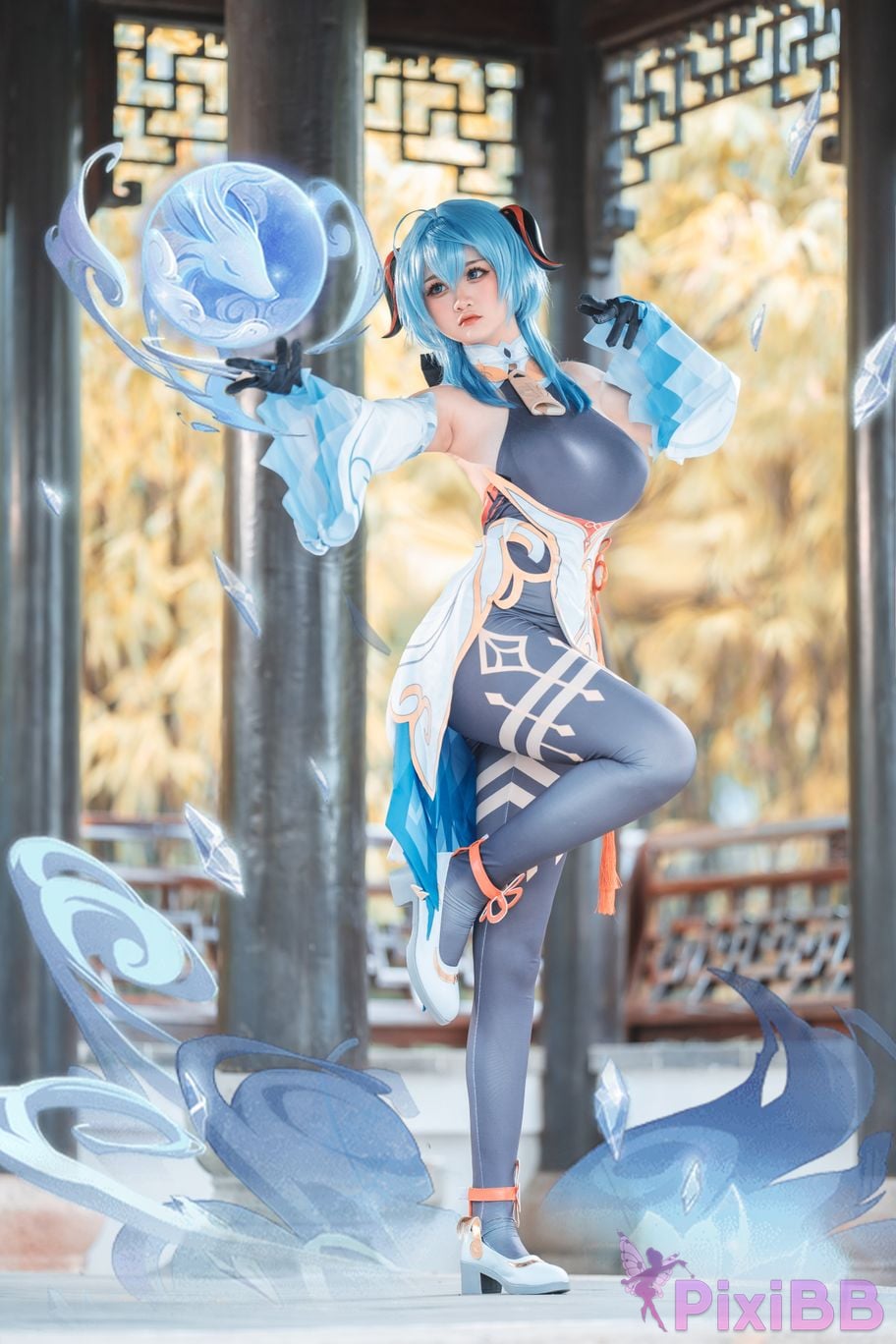 Cosplayer Xiaoyukiko small fish Ganyu PixiBB.COM 008