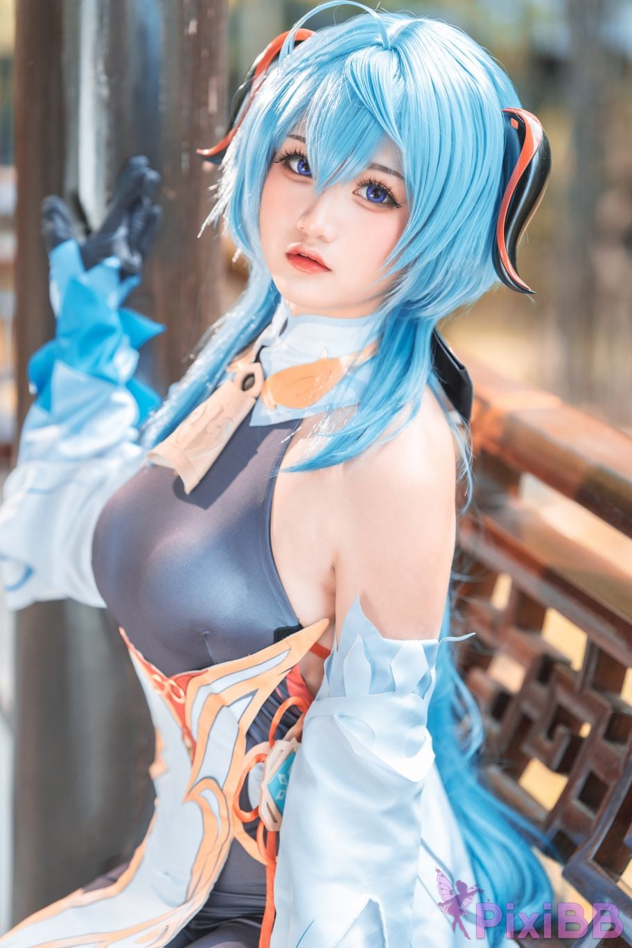 Cosplayer Xiaoyukiko small fish Ganyu PixiBB.COM 019