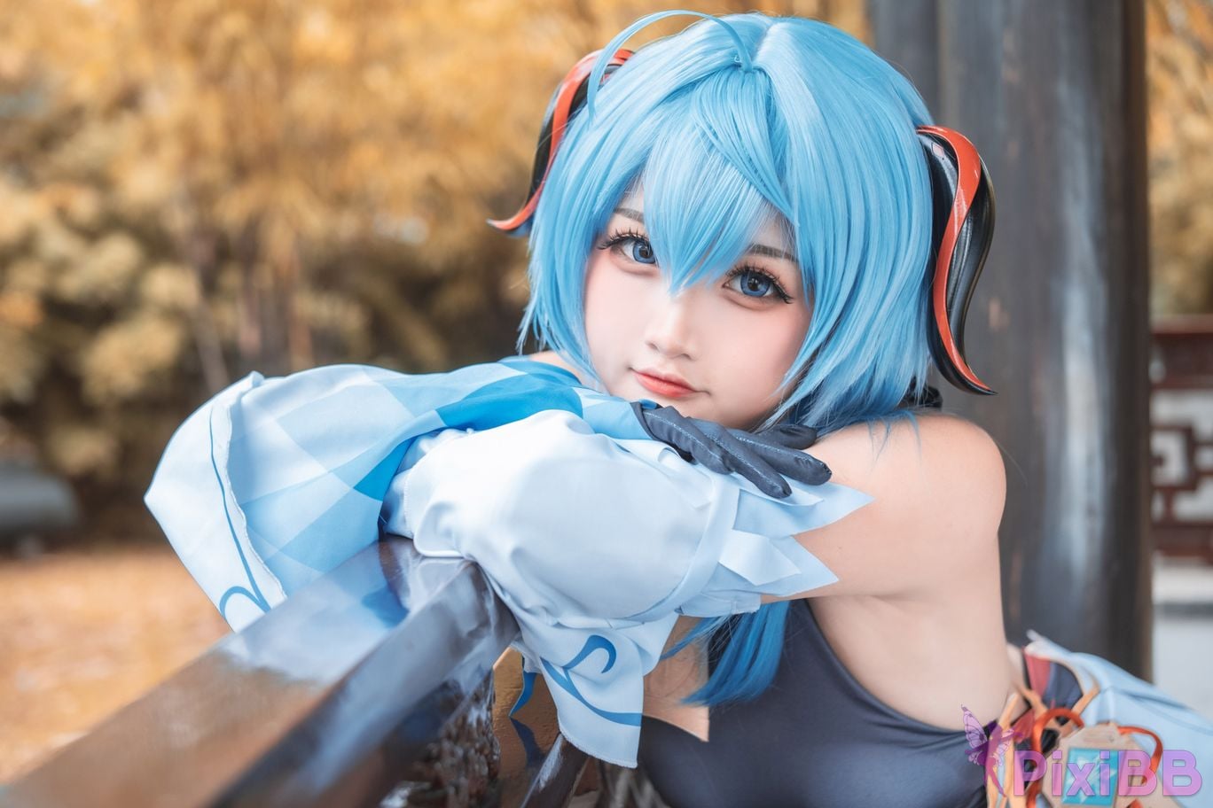 Cosplayer Xiaoyukiko small fish Ganyu PixiBB.COM 020