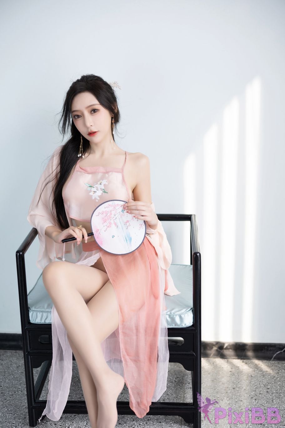 No watermark for in app purchases Wang Xinyao Yanni Pink costume fun PixiBB.COM 014