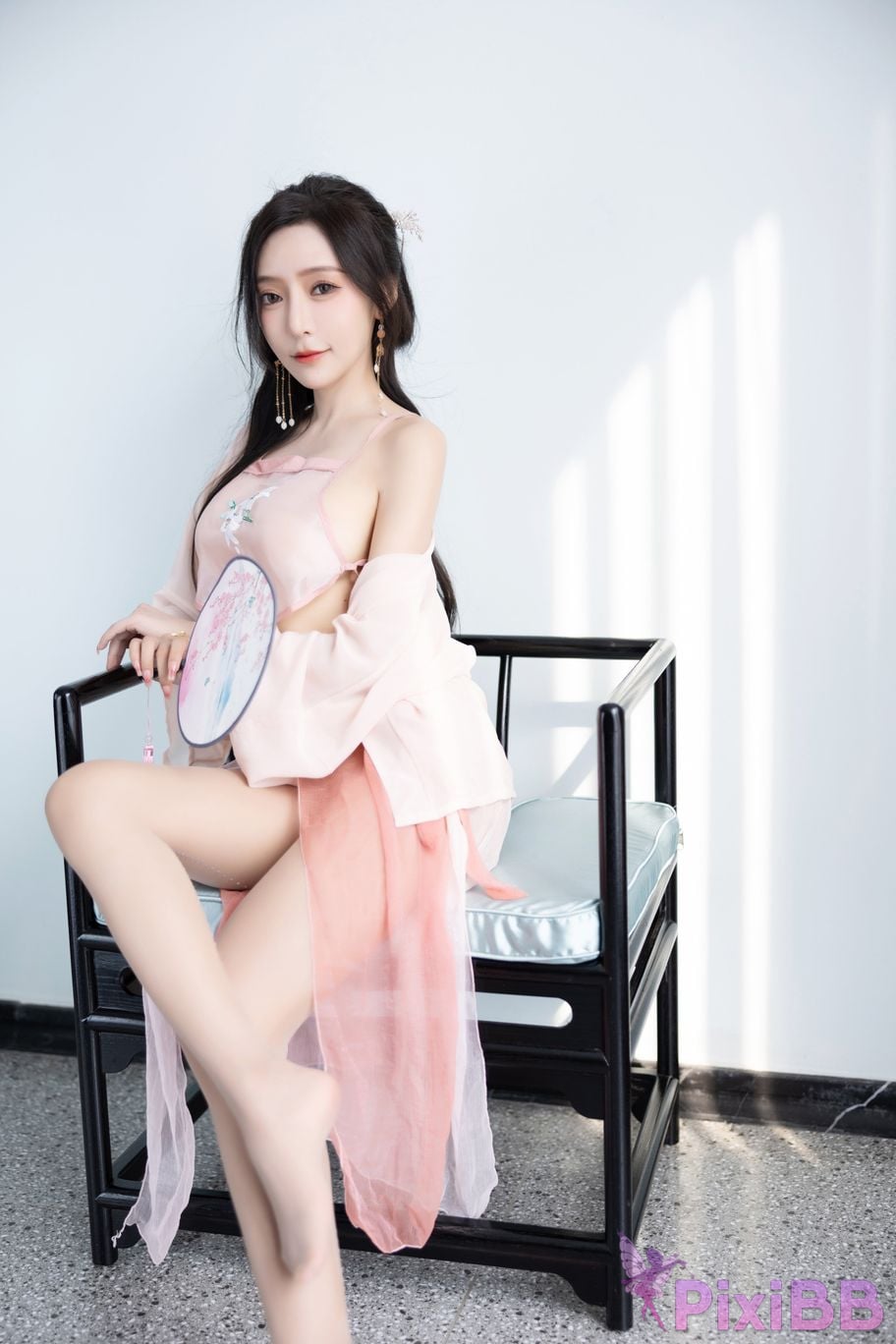 No watermark for in app purchases Wang Xinyao Yanni Pink costume fun PixiBB.COM 016
