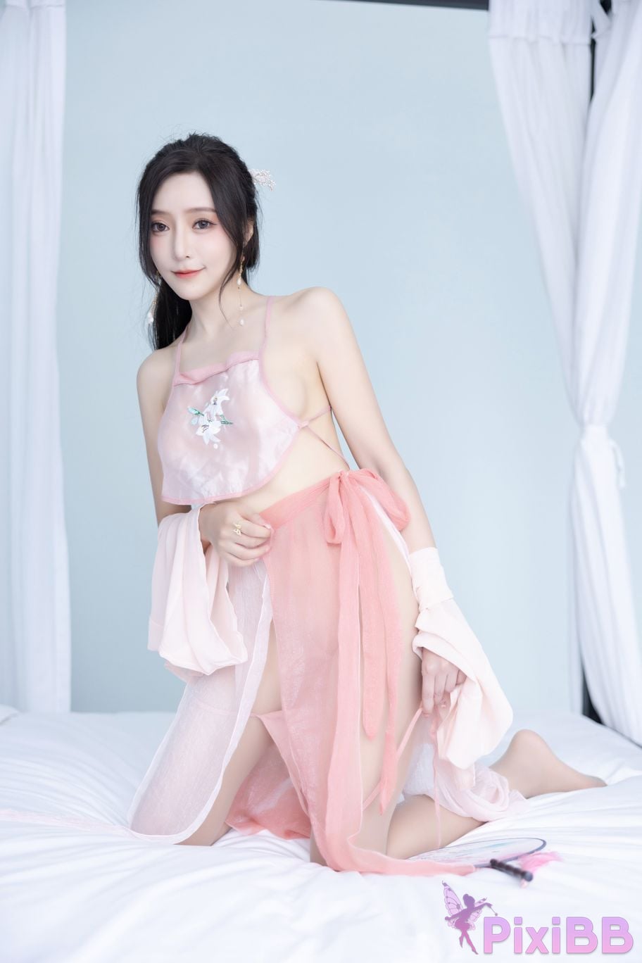 No watermark for in app purchases Wang Xinyao Yanni Pink costume fun PixiBB.COM 049