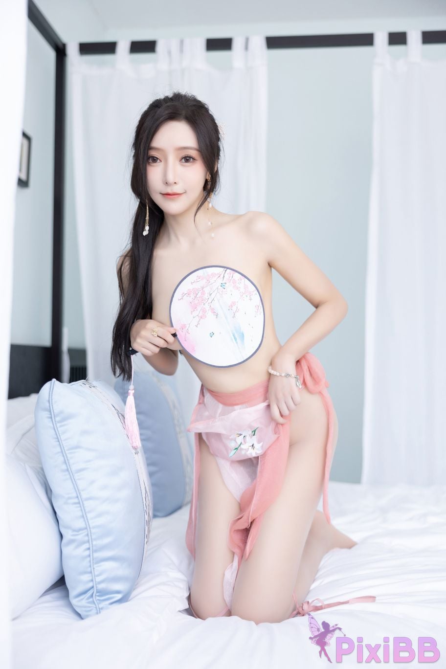 No watermark for in app purchases Wang Xinyao Yanni Pink costume fun PixiBB.COM 060