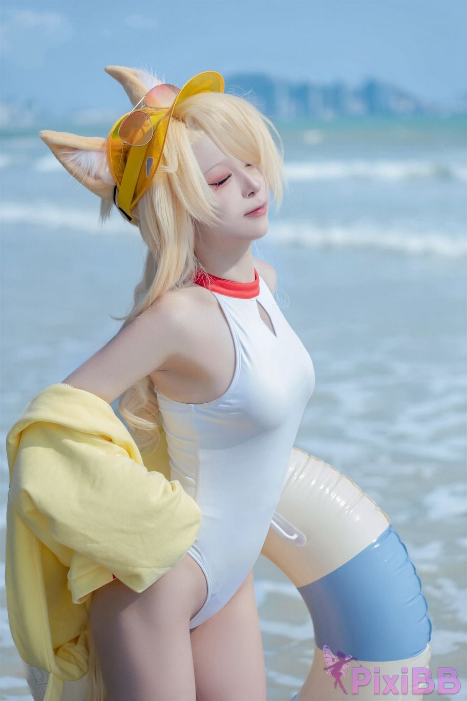 Cosplayer vector fish Blue Archive Lily Garden Shengya swimsuit PixiBB.COM 005