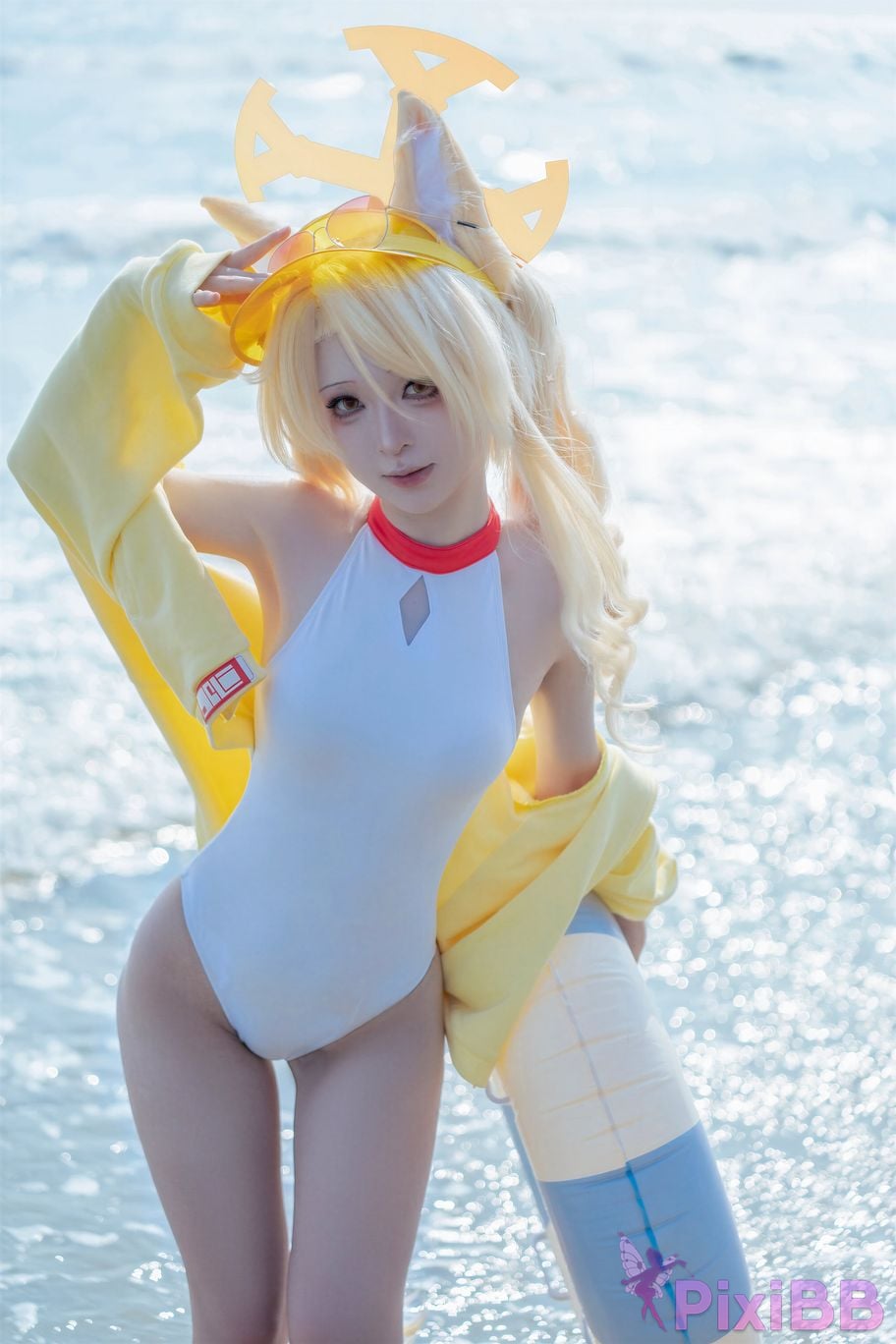 Cosplayer vector fish Blue Archive Lily Garden Shengya swimsuit PixiBB.COM 006