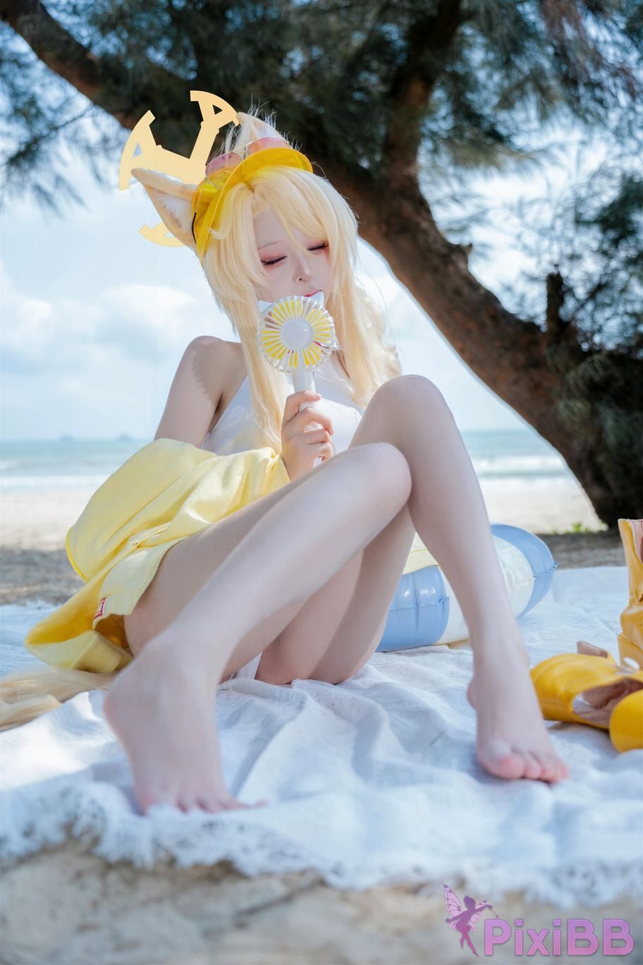 Cosplayer vector fish Blue Archive Lily Garden Shengya swimsuit PixiBB.COM 043