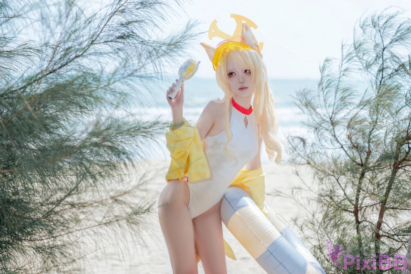 Cosplayer vector fish Blue Archive Lily Garden Shengya swimsuit PixiBB.COM 049