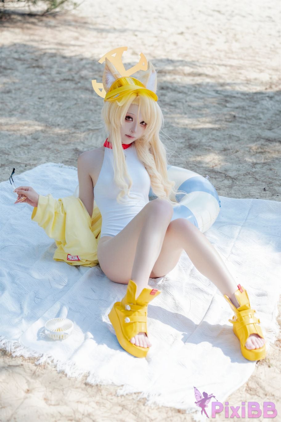 Cosplayer vector fish Blue Archive Lily Garden Shengya swimsuit PixiBB.COM 054