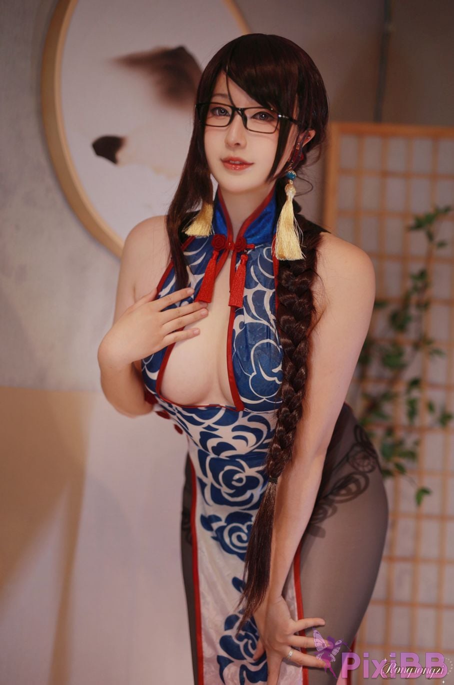 Cosplayer Little Rongzi gurgling w FGO poppy PixiBB.COM 001