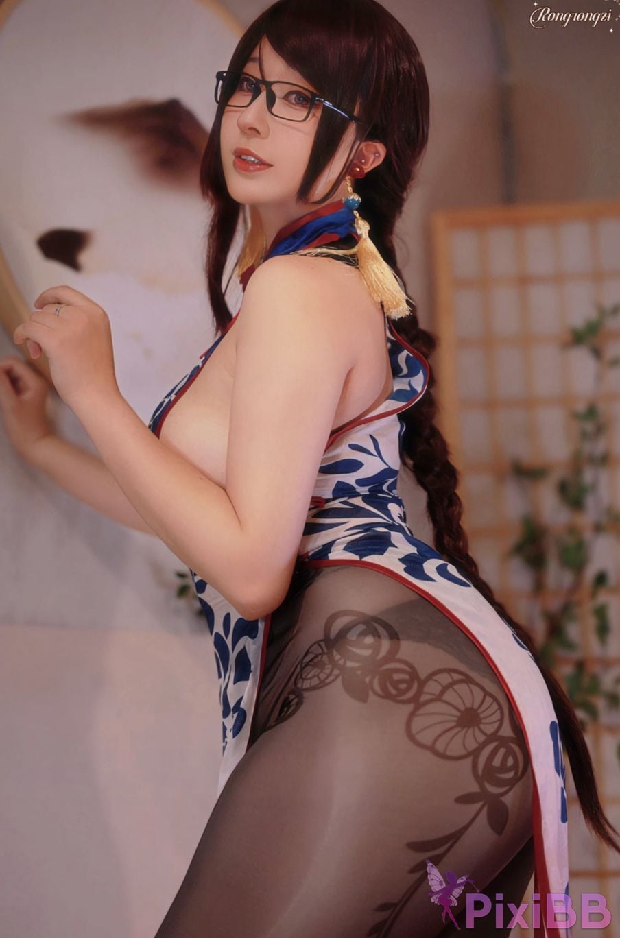 Cosplayer Little Rongzi gurgling w FGO poppy PixiBB.COM 018