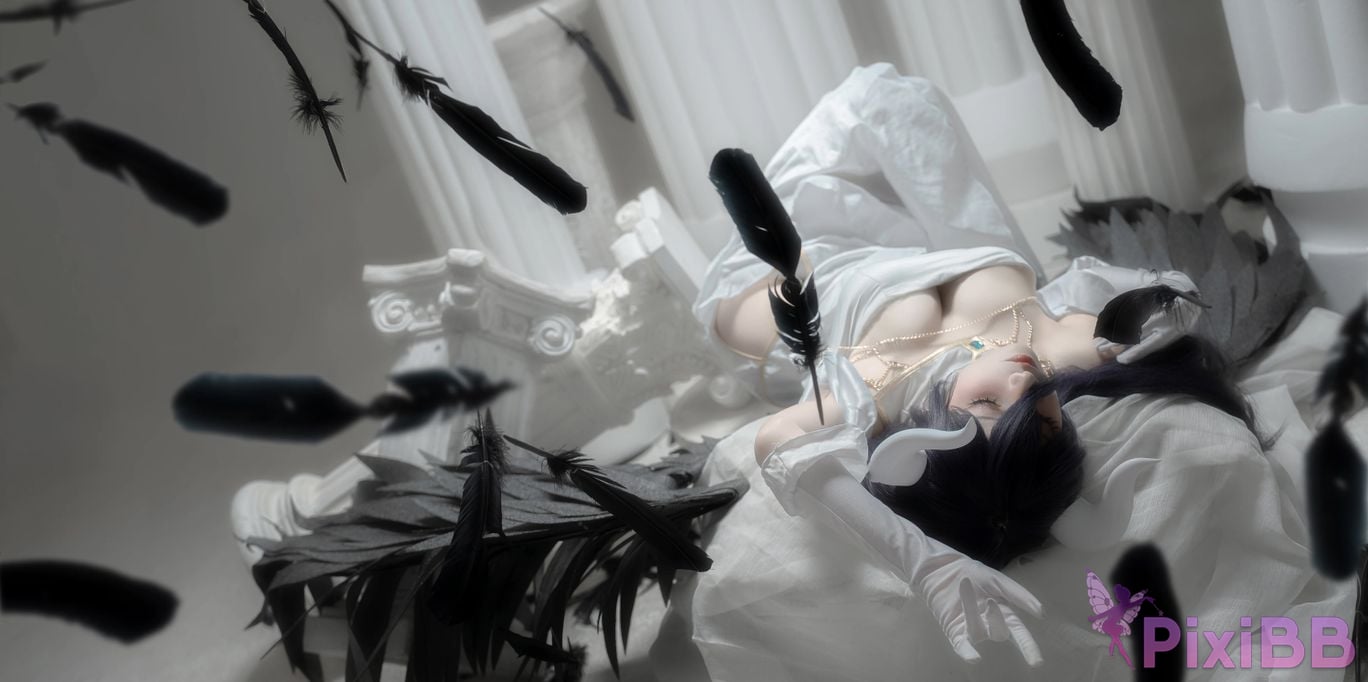 Cosplayer Zhiyue Etsu ko Overlord Albedo PixiBB.COM 003