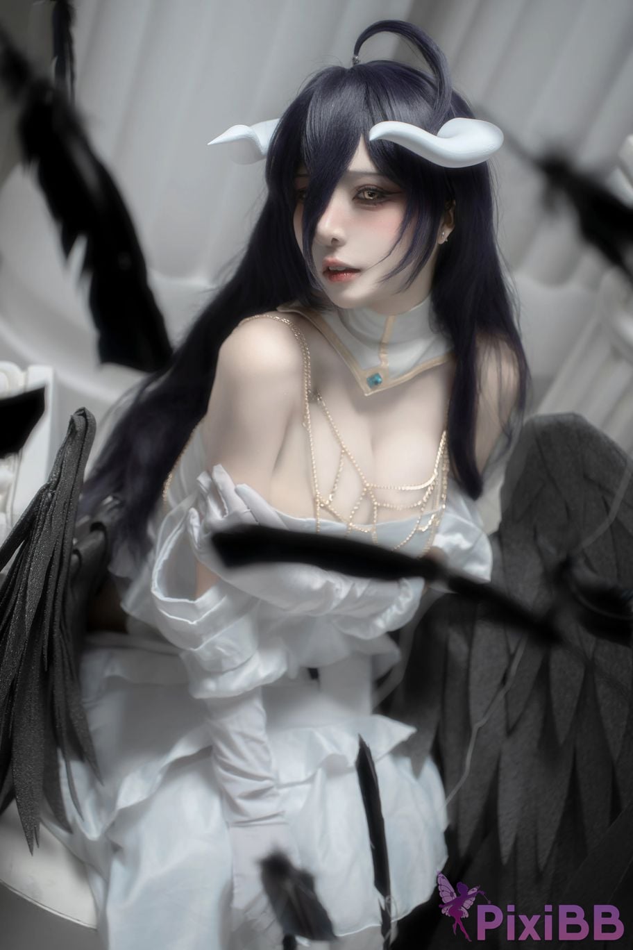 Cosplayer Zhiyue Etsu ko Overlord Albedo PixiBB.COM 004