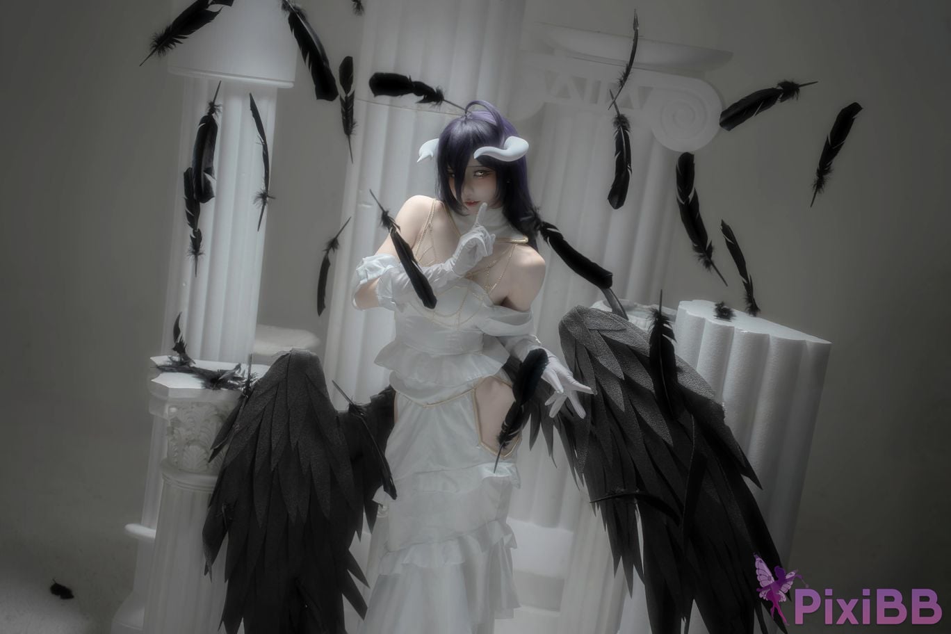 Cosplayer Zhiyue Etsu ko Overlord Albedo PixiBB.COM 008