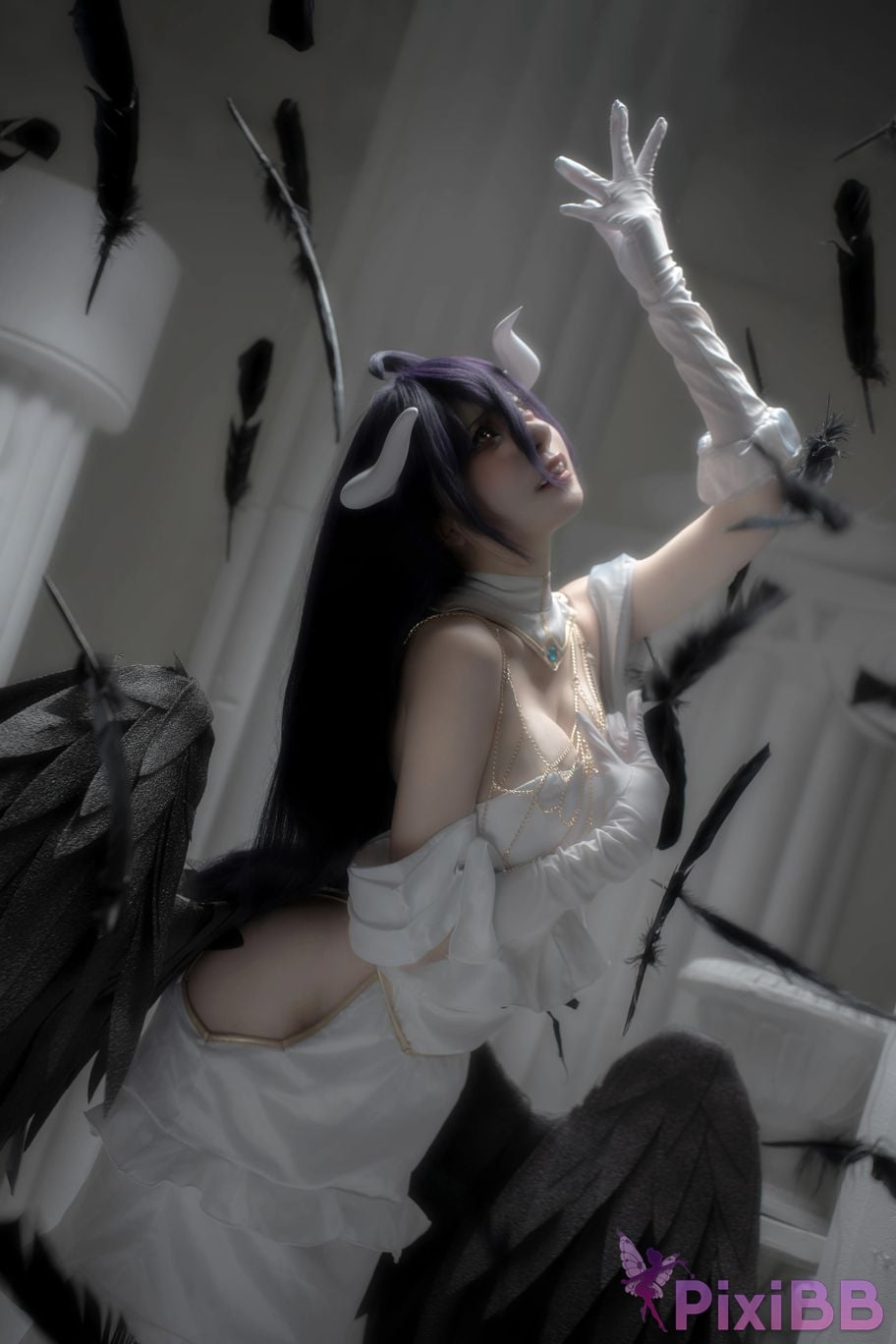 Cosplayer Zhiyue Etsu ko Overlord Albedo PixiBB.COM 011