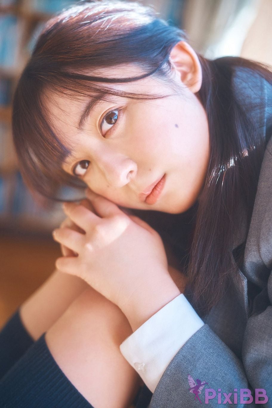 Japanese Idol Mizuki Asakura ma cang rui ji Miss Magazines Asoviva Magazine 2022 uniform gravure graduation season Yanmaga digital photo book PixiBB.COM 003