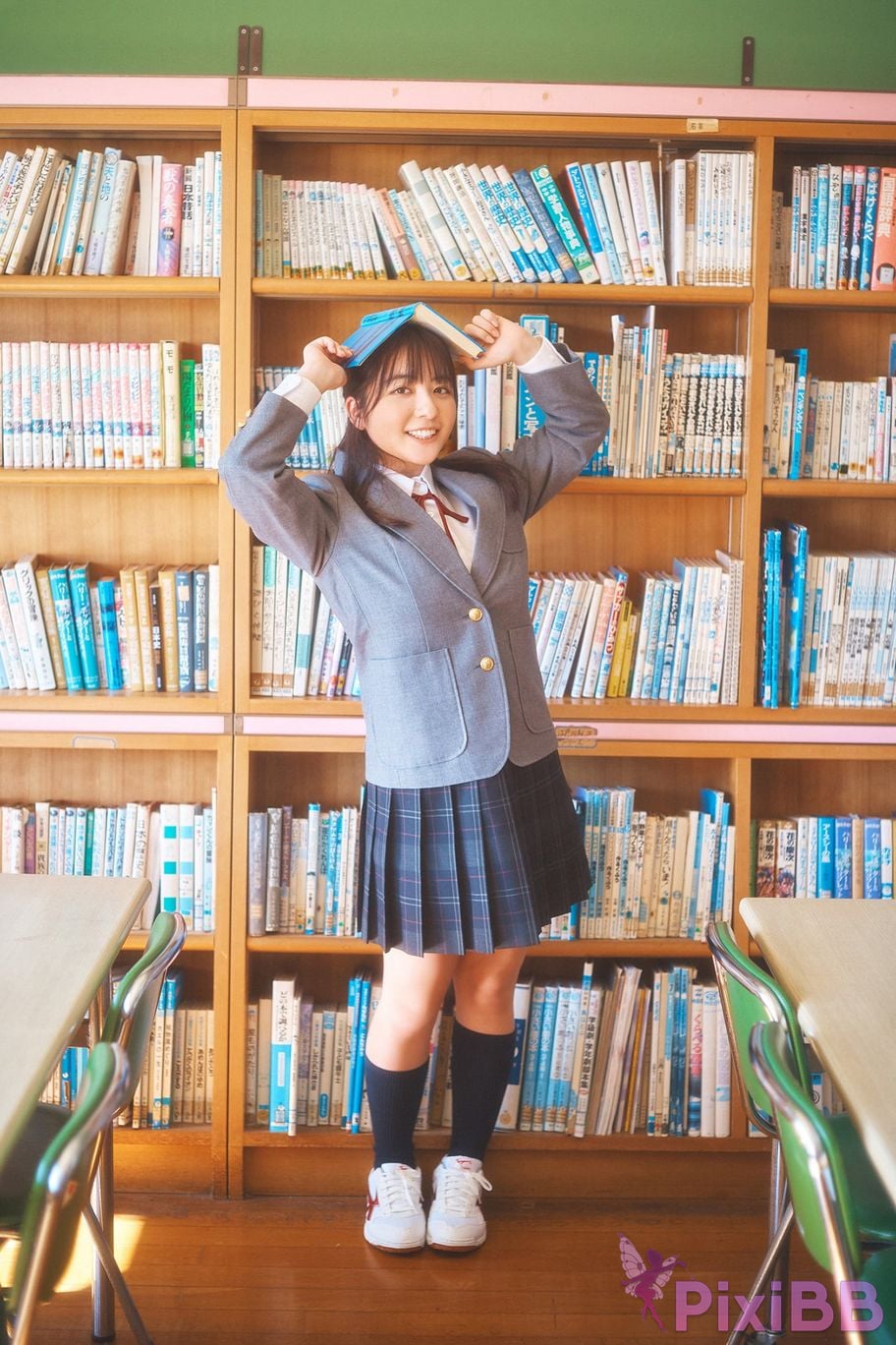Japanese Idol Mizuki Asakura ma cang rui ji Miss Magazines Asoviva Magazine 2022 uniform gravure graduation season Yanmaga digital photo book PixiBB.COM 004