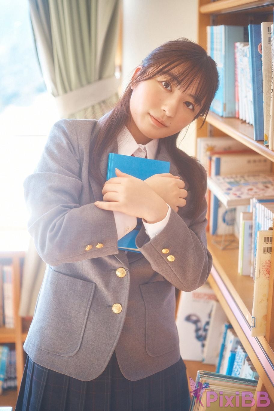 Japanese Idol Mizuki Asakura ma cang rui ji Miss Magazines Asoviva Magazine 2022 uniform gravure graduation season Yanmaga digital photo book PixiBB.COM 011