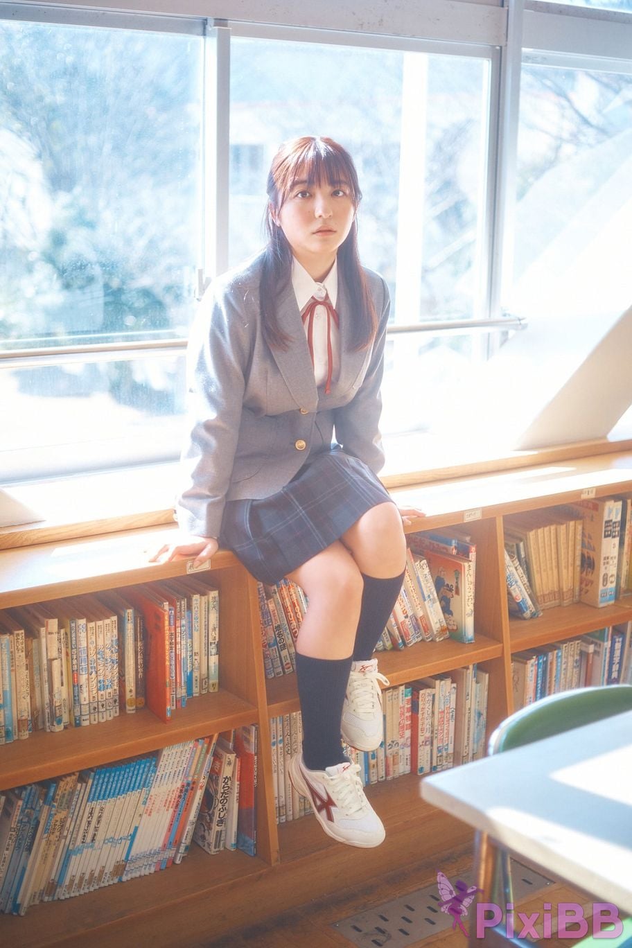 Japanese Idol Mizuki Asakura ma cang rui ji Miss Magazines Asoviva Magazine 2022 uniform gravure graduation season Yanmaga digital photo book PixiBB.COM 012