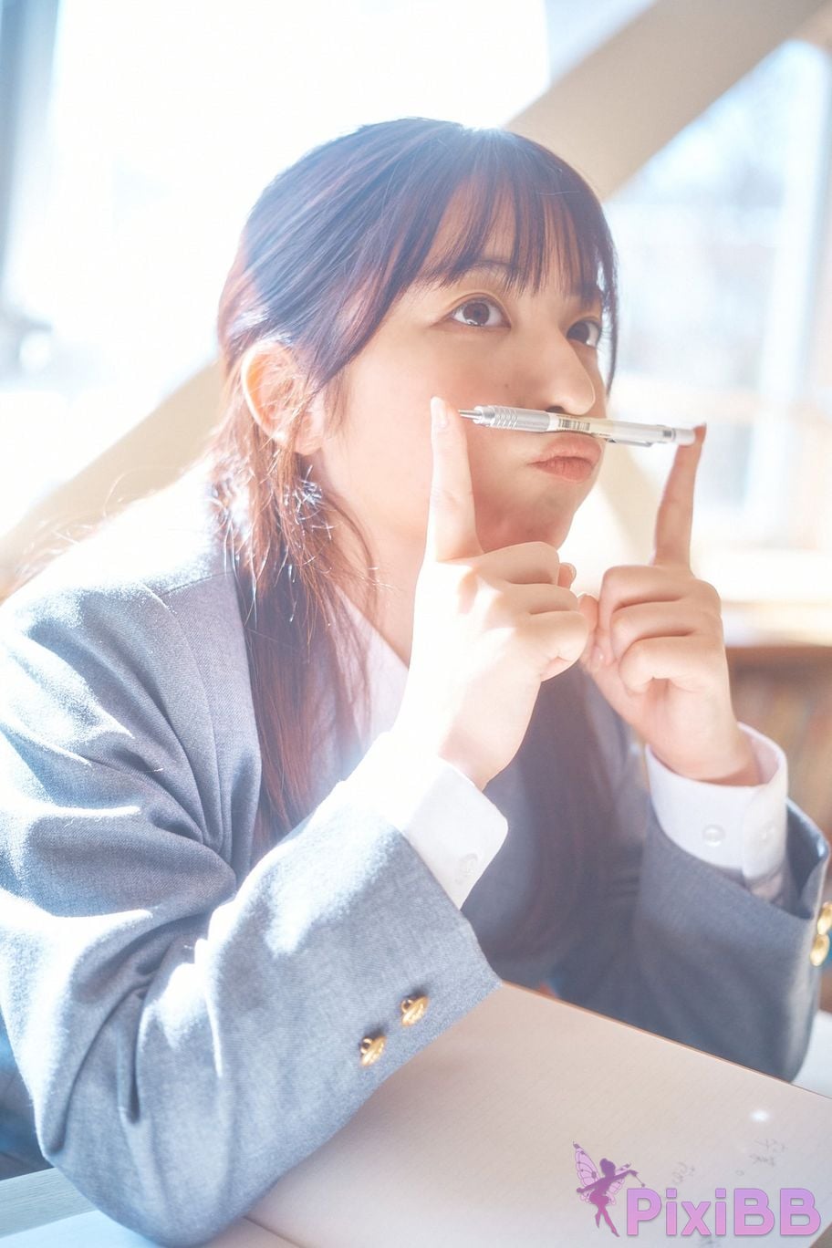 Japanese Idol Mizuki Asakura ma cang rui ji Miss Magazines Asoviva Magazine 2022 uniform gravure graduation season Yanmaga digital photo book PixiBB.COM 013