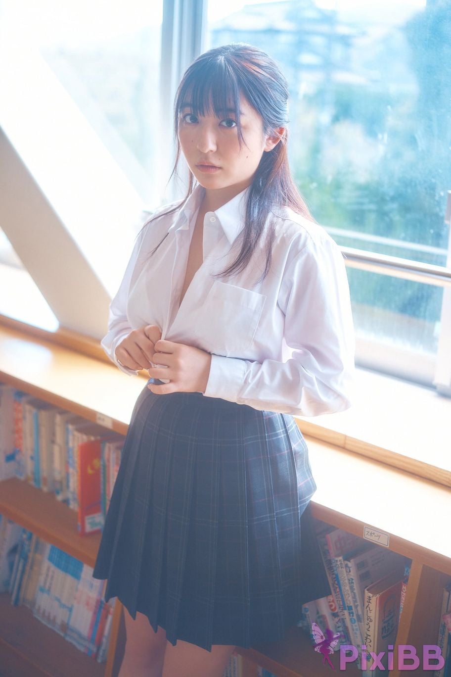 Japanese Idol Mizuki Asakura ma cang rui ji Miss Magazines Asoviva Magazine 2022 uniform gravure graduation season Yanmaga digital photo book PixiBB.COM 015