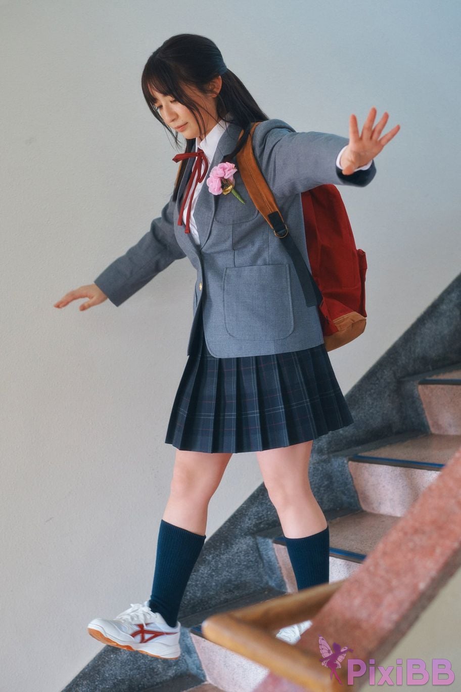 Japanese Idol Mizuki Asakura ma cang rui ji Miss Magazines Asoviva Magazine 2022 uniform gravure graduation season Yanmaga digital photo book PixiBB.COM 026