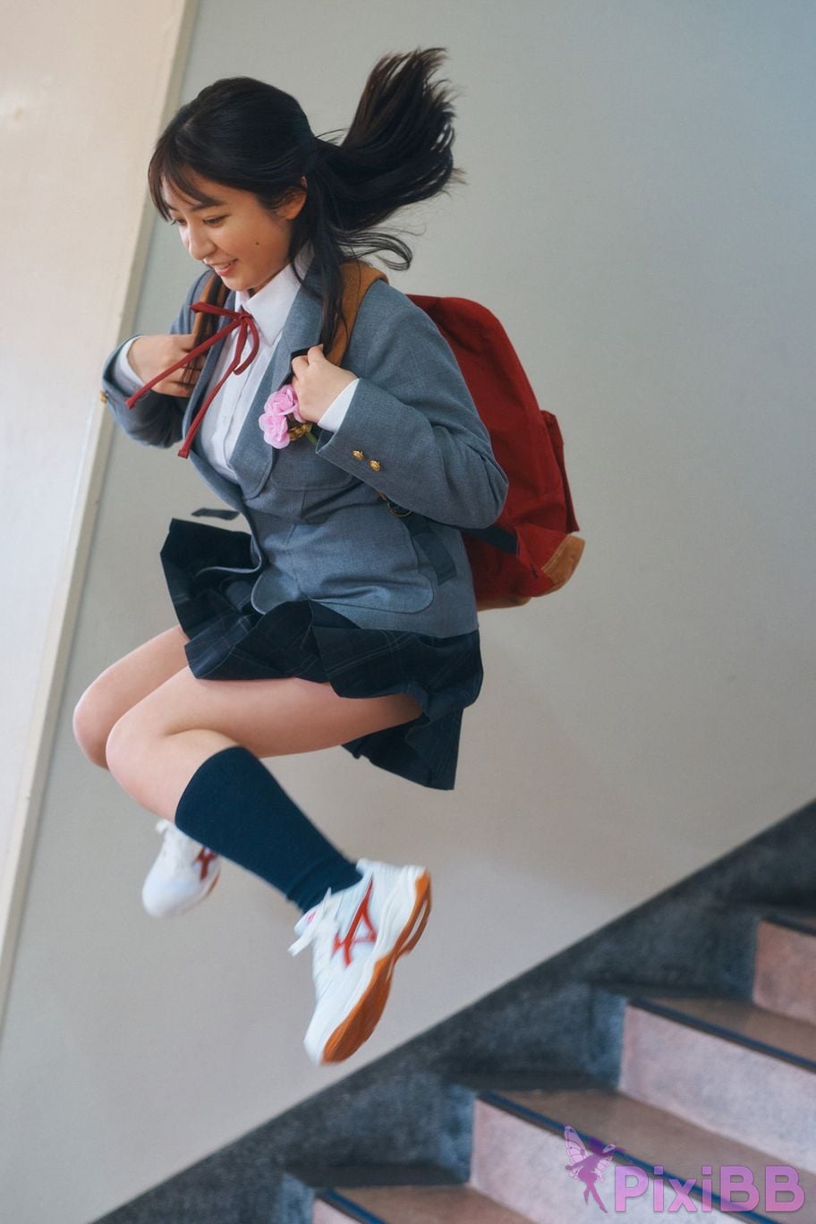 Japanese Idol Mizuki Asakura ma cang rui ji Miss Magazines Asoviva Magazine 2022 uniform gravure graduation season Yanmaga digital photo book PixiBB.COM 027