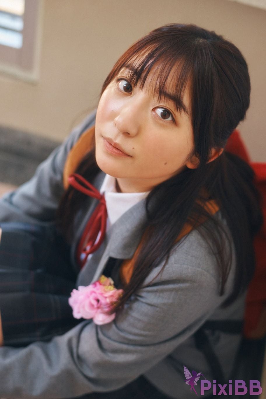 Japanese Idol Mizuki Asakura ma cang rui ji Miss Magazines Asoviva Magazine 2022 uniform gravure graduation season Yanmaga digital photo book PixiBB.COM 028