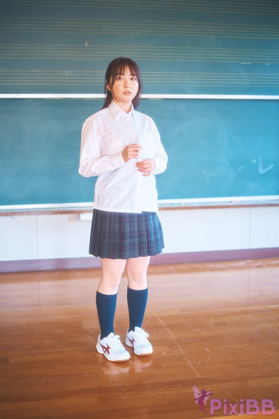 Japanese Idol Mizuki Asakura ma cang rui ji Miss Magazines Asoviva Magazine 2022 uniform gravure graduation season Yanmaga digital photo book PixiBB.COM 029