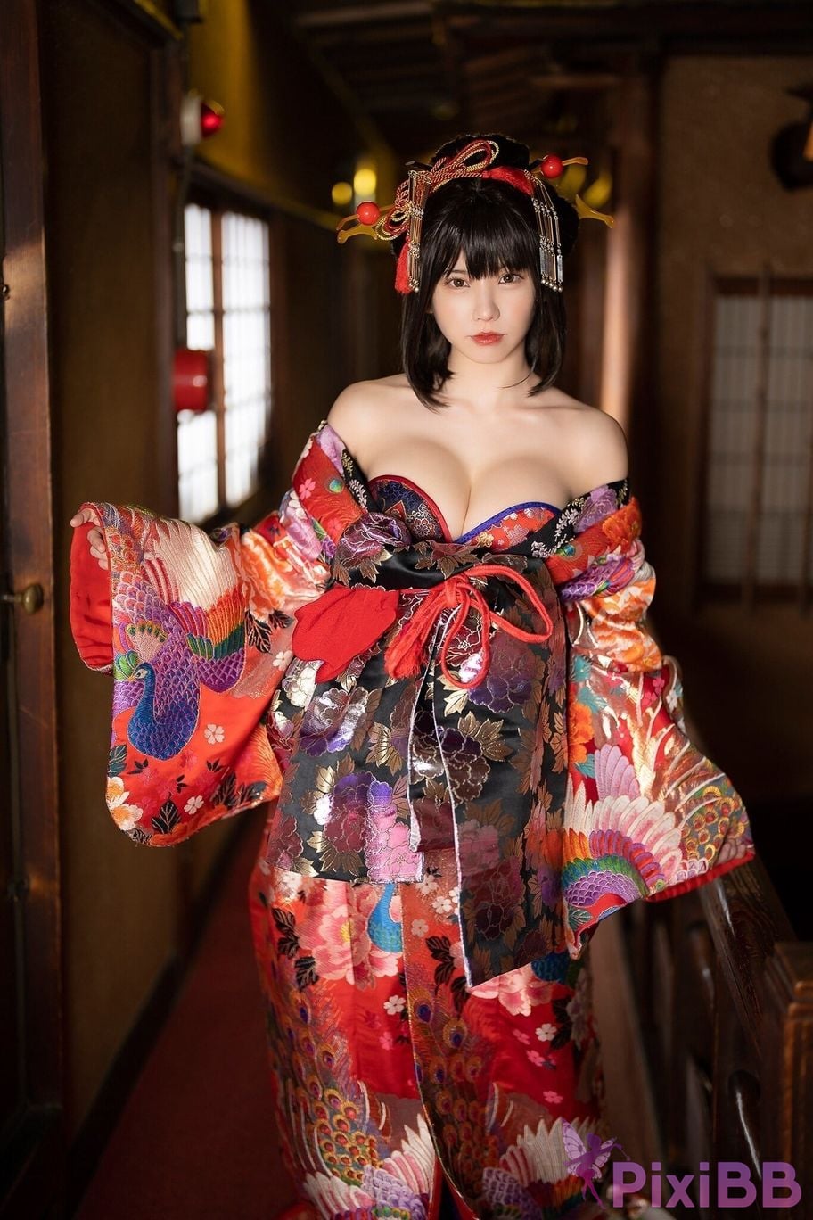 Japanese Idol Enako Picture scroll of beautiful women moon change jigra PixiBB.COM 019
